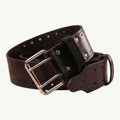 Heavy-duty leather base belt made from premium leather