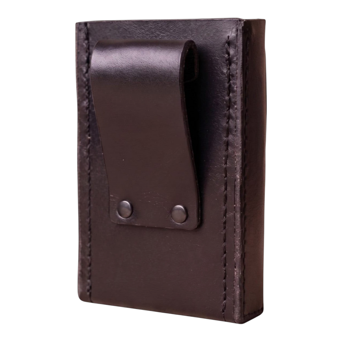 leather holder handheld side