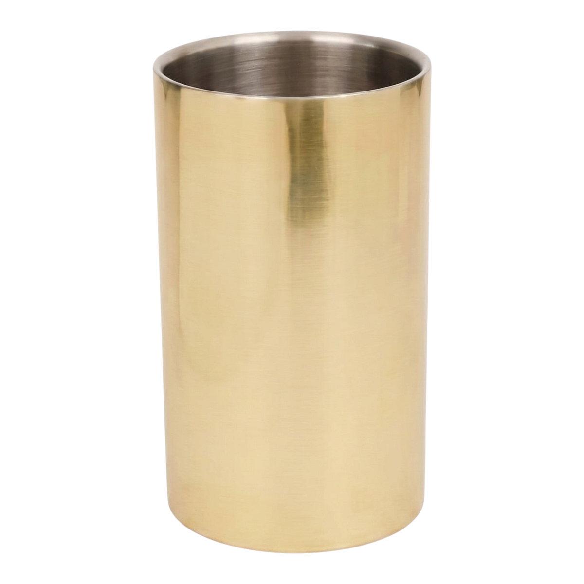 stainless steel wine cooler gold