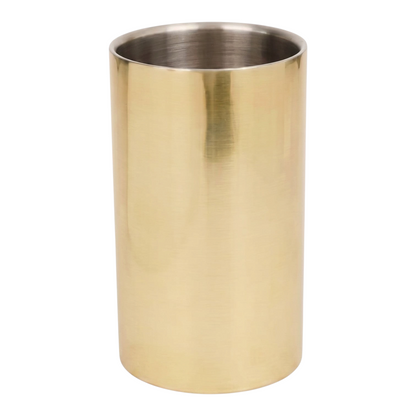 stainless steel wine cooler gold